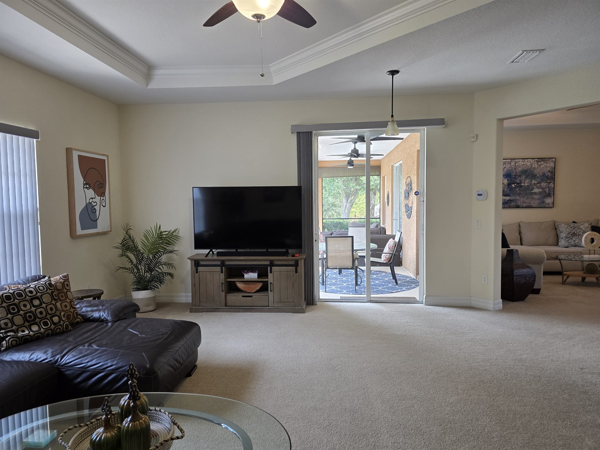 Family room with lanai access